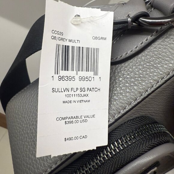 coach Sullivan Flap Crossbody Bag In Maxi Signature Canvas With Patches ccg29 - Picture 7 of 7